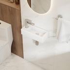 Eridanus Modern Rectangular Ceramic Bathroom Sink