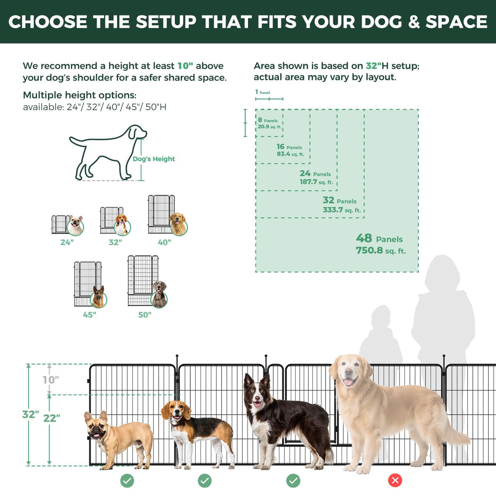 FXW Rollick Dog Playpen for Small & Medium Dogs
