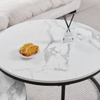 GrandCA HOME Stackable Round Coffee Tables Set