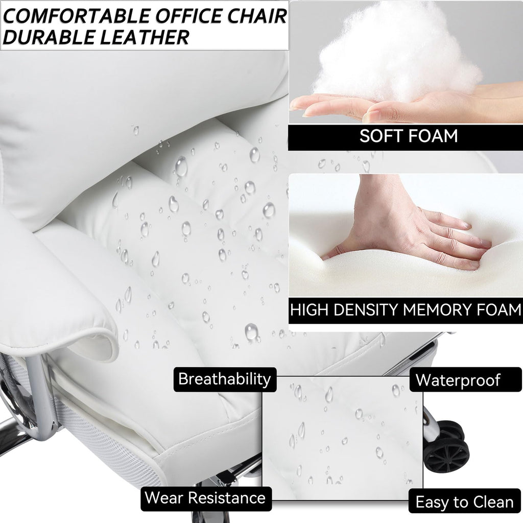 Efomao Big and Tall Office Chair with Footrest