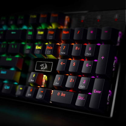 Redragon K556 PRO Upgraded Wireless RGB Gaming Keyboard, BT/2.4Ghz Tri-Mode Aluminum Mechanical Keyboard w/No-Lag Connection, Hot-Swap Linear Quiet Red Switch