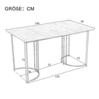 RanRan Modern Marble Pattern Rectangular Dining Table