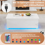 TIANG LED Coffee Table with Lifting Function and Storage