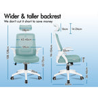 ALFORDSON Ergonomic Mesh Office Chair with Adjustable Headrest