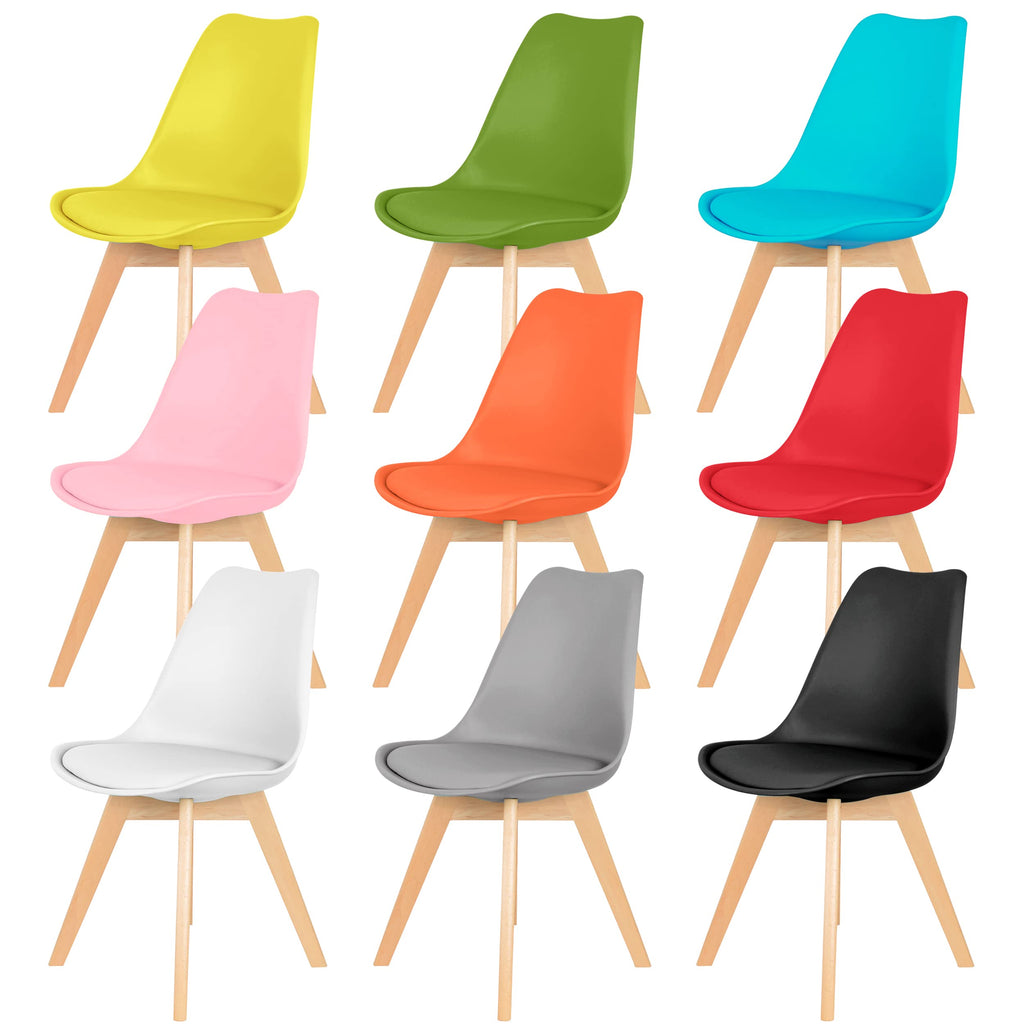 IHANA Mid-Century Modern Dining Chair with Cushioned Seat