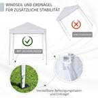 Outsunny Waterproof Pop-Up Folding Gazebo with 4 Side Walls