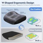 DEVAISE Big and Tall Ergonomic Office Chair with Adjustable Armrests
