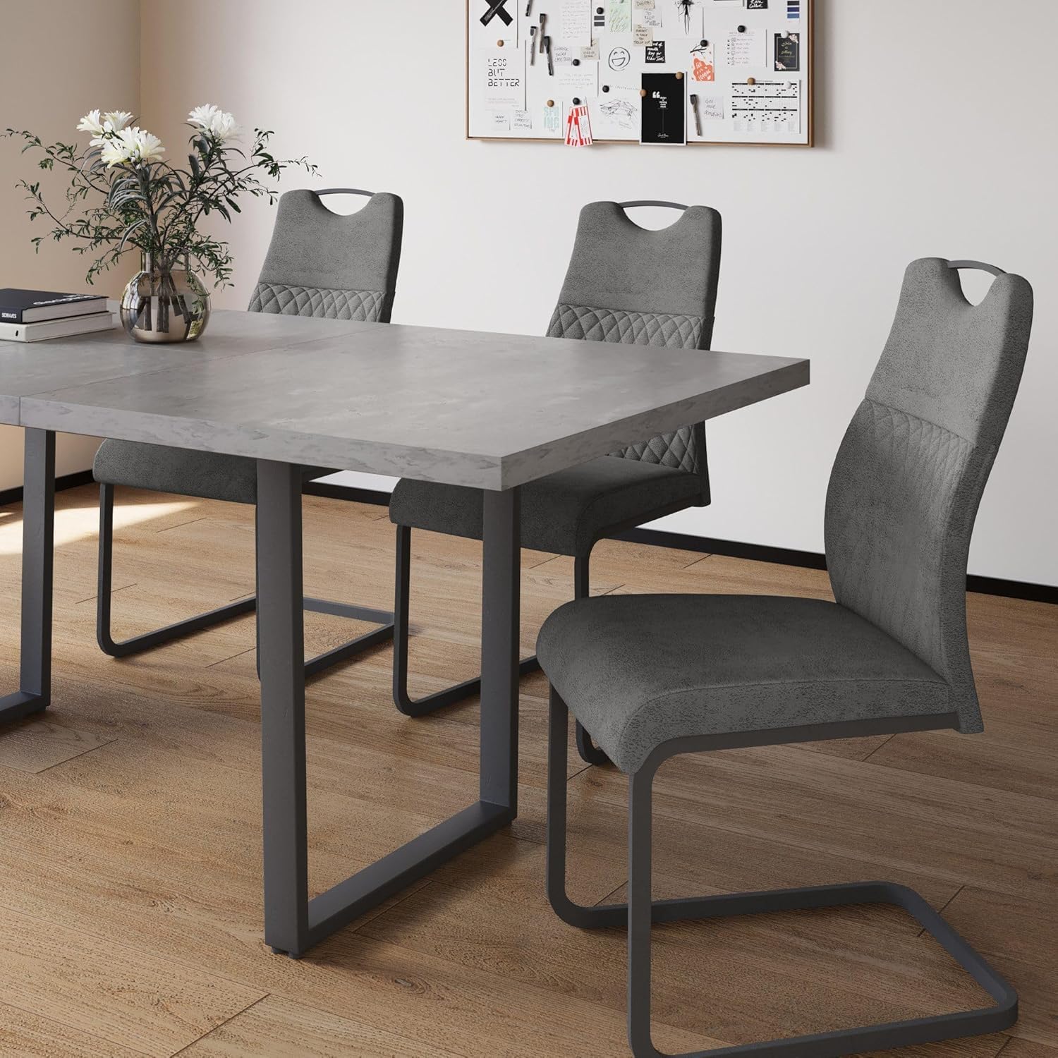 JIEXI Modern High Back Dining Chair Set of 2