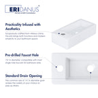 Eridanus Modern Rectangular Ceramic Bathroom Sink
