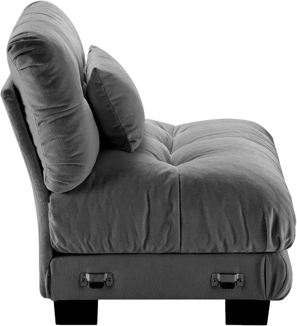 Generic 27" Armless Sofa - Gray