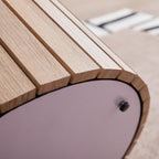 JZGORC Modern Round Wabi-Sabi Style Dining Table