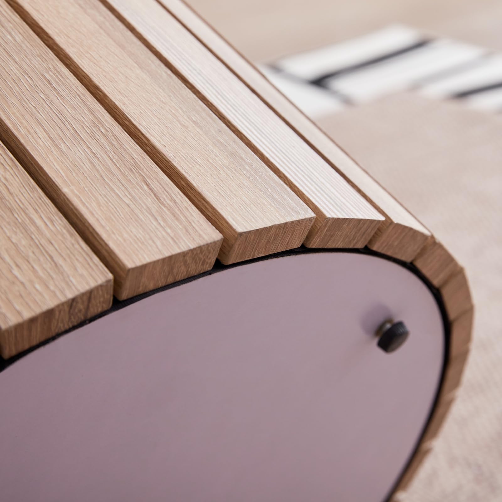 JZGORC Modern Round Wabi-Sabi Style Dining Table
