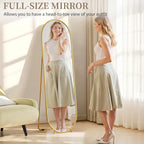 HOMCOM Full Length Leaner Mirror with Support Frame