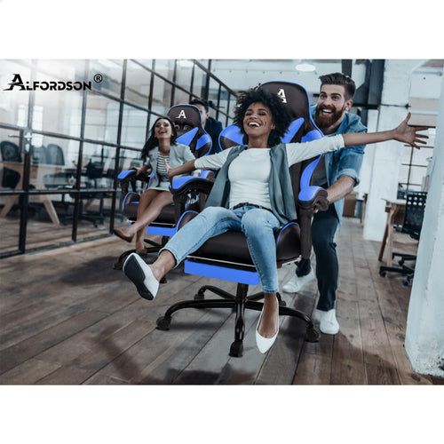 ALFORDSON Ergonomic Gaming Chair with Lumbar Cushion