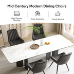 Nalupatio Modern Dining Chairs Set of 2 with Thick Cushions