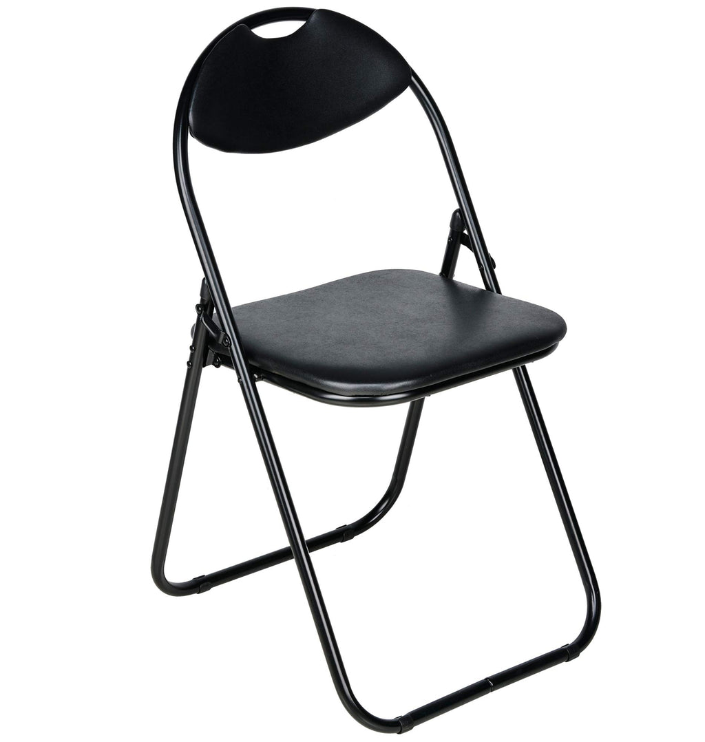 Nyxi Set of 4 Paris Faux Leather Folding Chairs
