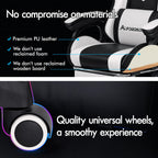 ALFORDSON Ergonomic Gaming Chair with 8-Point Massage and RGB LED