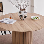 JZGORC Modern Round Wabi-Sabi Style Dining Table