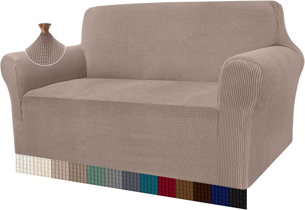 Granbest 2 Seater Sofa Cover - Sand Stretch Jacquard