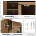 Kelodan Modern Shoe Cabinet with Four Storage Doors