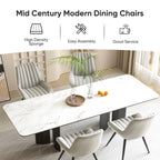 Nalupatio Modern Dining Chairs Set of 4 with Thick Cushions