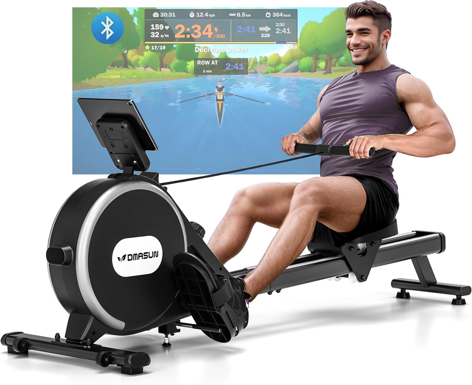 DMASUN Magnetic Rowing Machine - 350LB Capacity