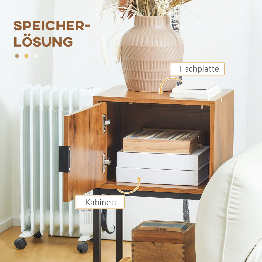 HOMCOM Modern Console Table with Cupboard