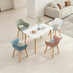 GrandCA HOME Nordic Kitchen Chairs Set of 4 with Solid Wood Legs