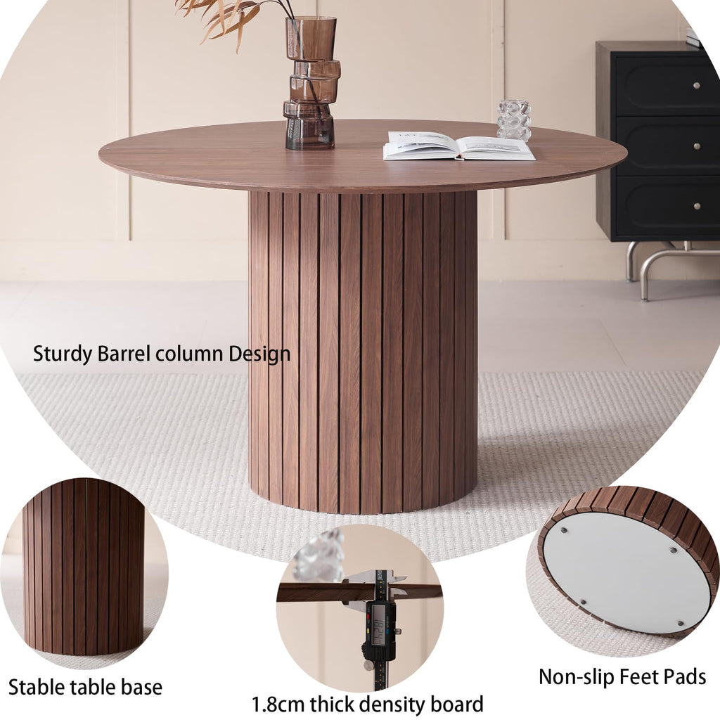 GrandCA HOME Modern Industrial Round Dining Table