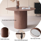 GrandCA HOME Modern Industrial Round Dining Table