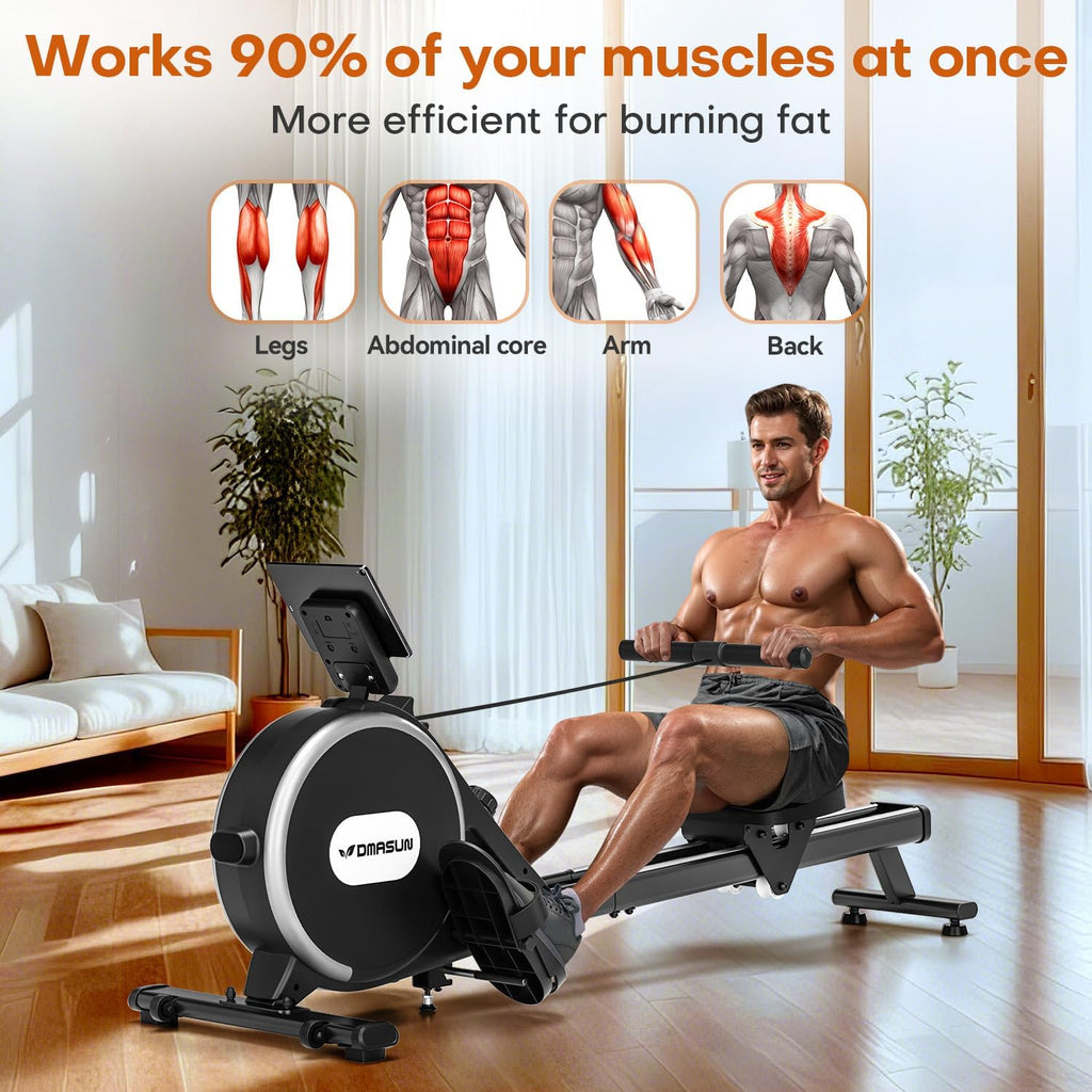 DMASUN Magnetic Rowing Machine - 350LB Capacity