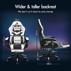 ALFORDSON Ergonomic Gaming Chair with 8-Point Massage and RGB LED