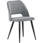 WAFTING Set of 2 Scandinavian Corduroy Dining Chairs