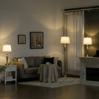 HOMCOM 3-Piece Floor and Table Lamp Set with E27 Socket