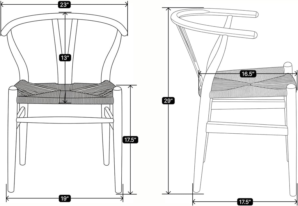Nicer Furniture Hans Wegner Wishbone Chair - Natural