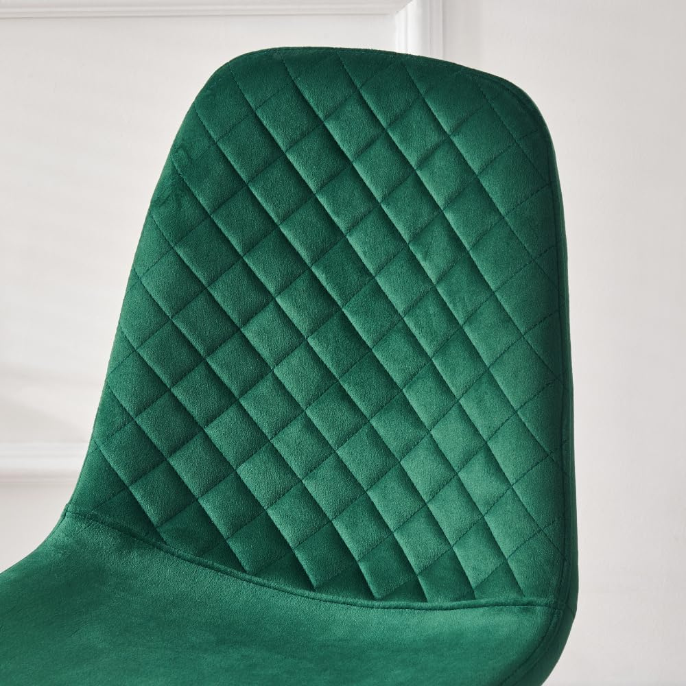 JaHECOME Scandinavian Vintage Velvet Dining Room Chairs Set of 4