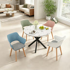GrandCA HOME Nordic Kitchen Chairs Set of 4 with Solid Wood Legs