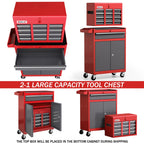 AIRAJ 40'' H Rolling 7-Drawer Tool Chest with Detachable Top