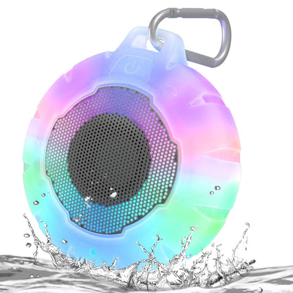 HEYSONG Waterproof Shower Bluetooth Speaker, Durable Portable Speaker with HD Sound, Wireless Outdoor Speaker for Pool, Beach, Kayaking, Great Gift for All Ages