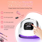 LKE 220W Professional UV LED Nail Lamp