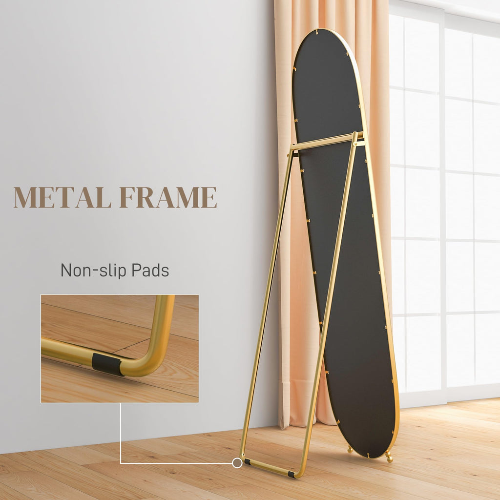 HOMCOM Full Length Leaner Mirror with Support Frame