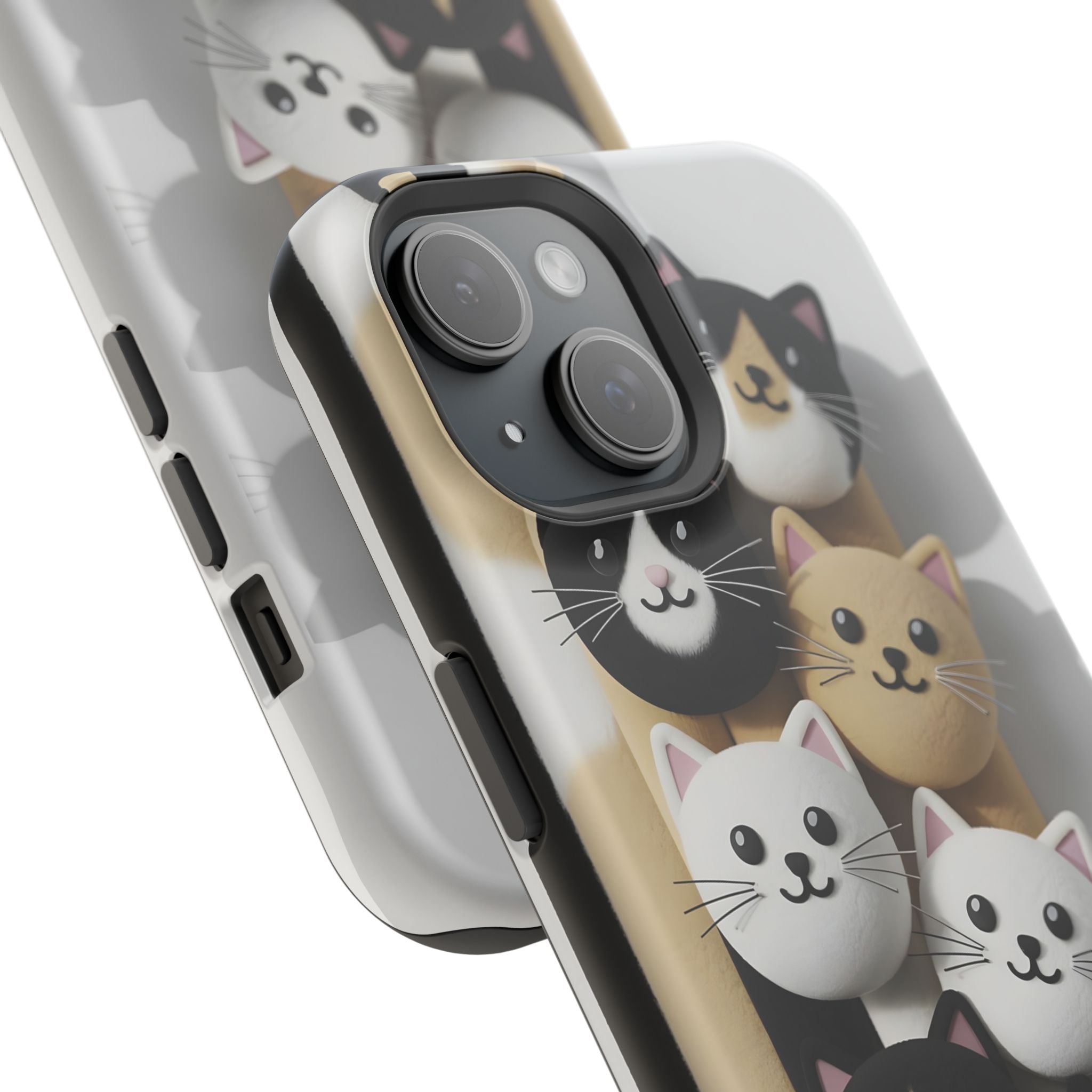 Cat-Themed Magnetic Impact-Resistant Phone Cases