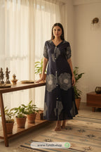 Turn Heads Instantly: Doriyaan Floral Buttoned Dress for Effortless Everyday Elegance