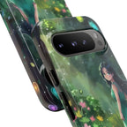 Whimsical Phone Case with Nature and Dog Artwork