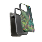 Whimsical Phone Case with Nature and Dog Artwork