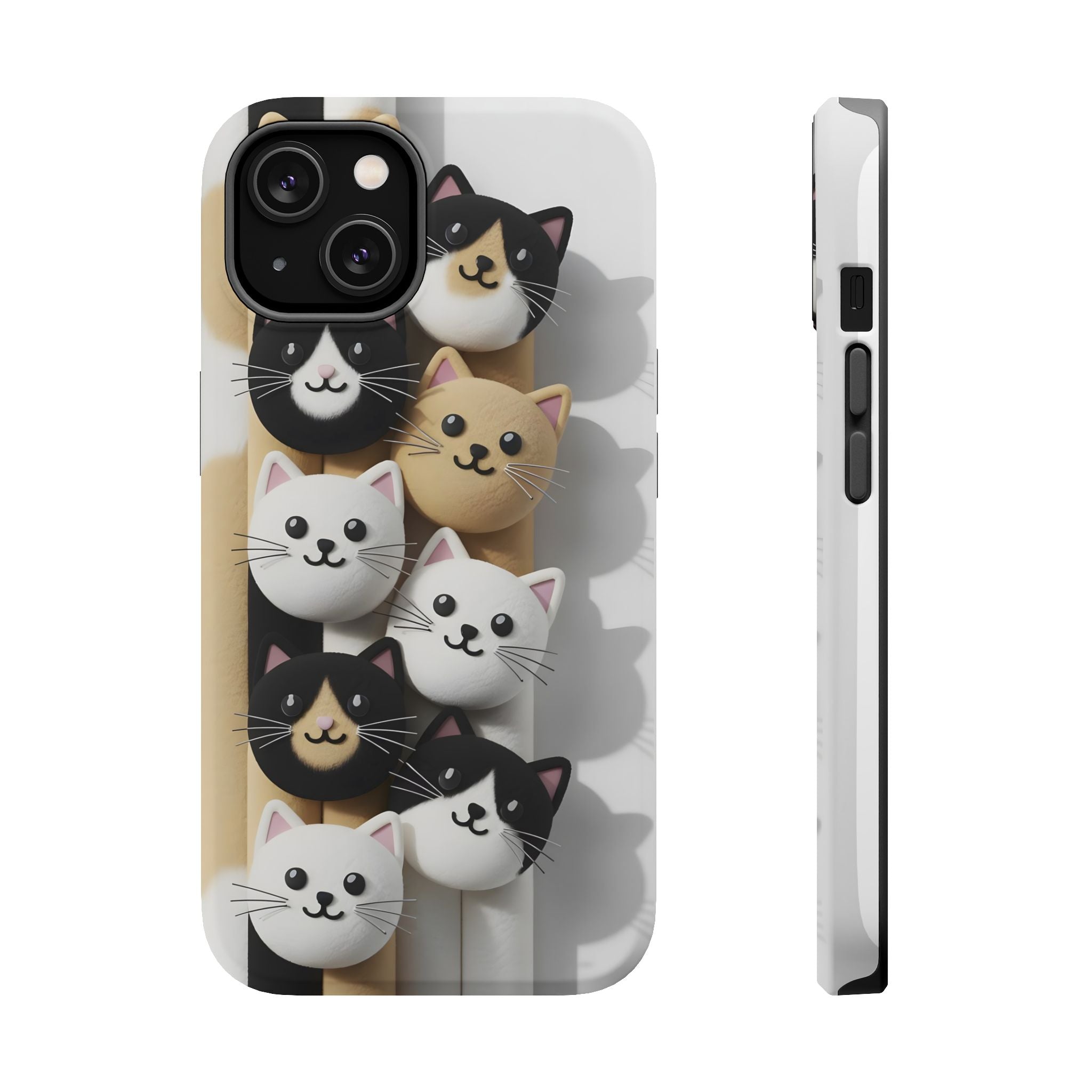 Cat-Themed Magnetic Impact-Resistant Phone Cases