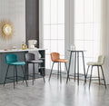 BW GROUP LONDON Velvet Bar Chairs Set of 2