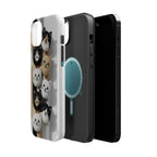 Cat-Themed Magnetic Impact-Resistant Phone Cases