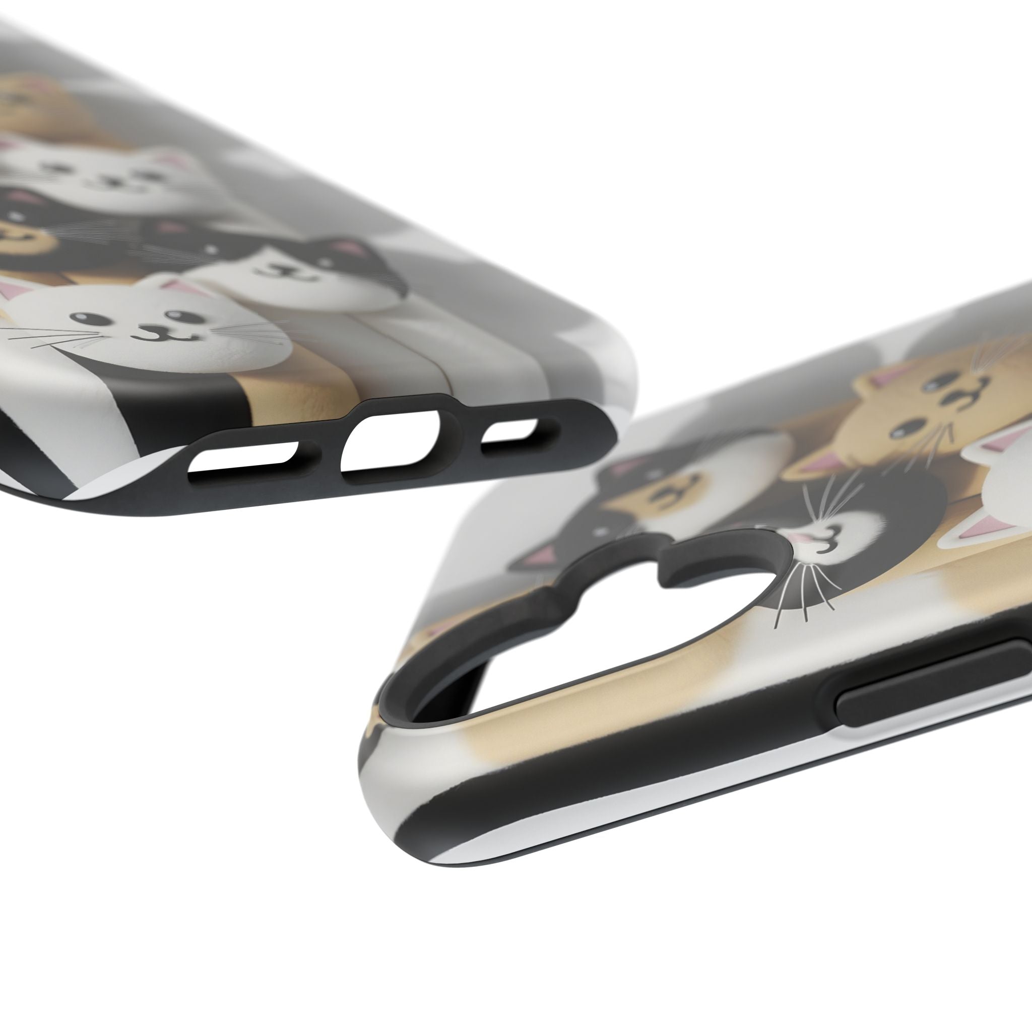 Cat-Themed Magnetic Impact-Resistant Phone Cases