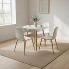 Relaxdays Scandinavian Style Round Dining Table